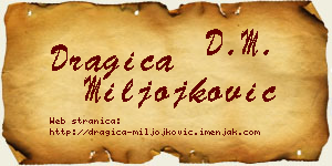 Dragica Miljojković vizit kartica